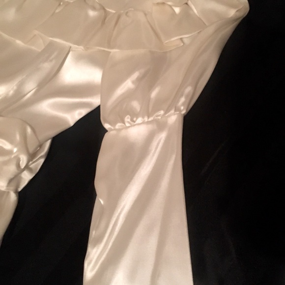 Pearl White Satin Child Holy Communion Dress - Picture 4 of 8